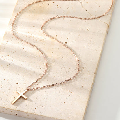 Cross Pendant Necklace Waterproof 55-60cm