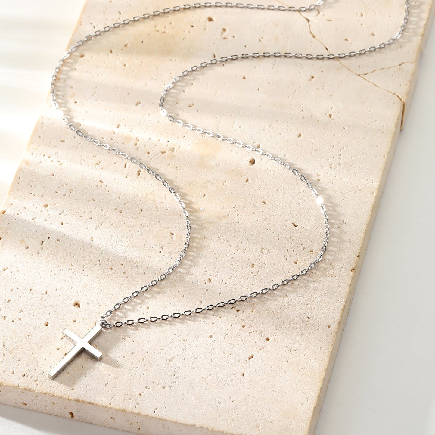Cross Pendant Necklace Waterproof 55-60cm