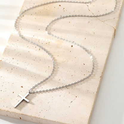 Cross Pendant Necklace Waterproof 55-60cm