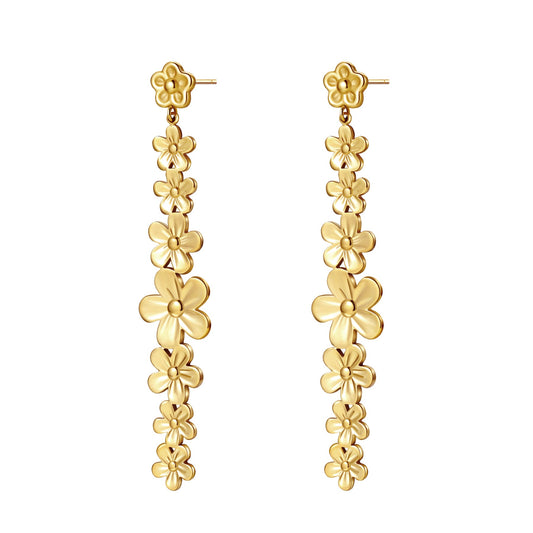Daisy Cascade Drop Earrings Waterproof