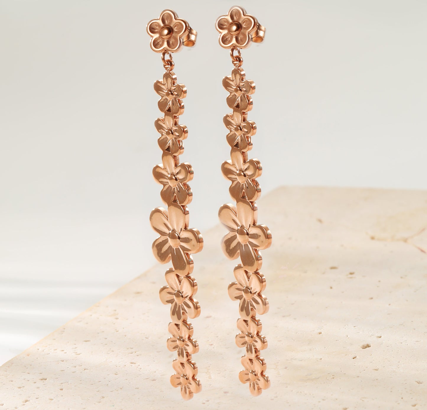 Daisy Cascade Drop Earrings Waterproof