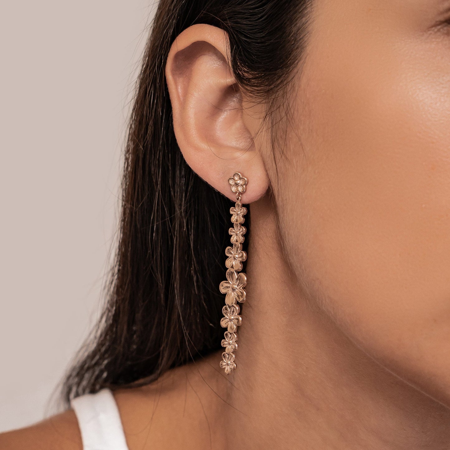 Daisy Cascade Drop Earrings Waterproof