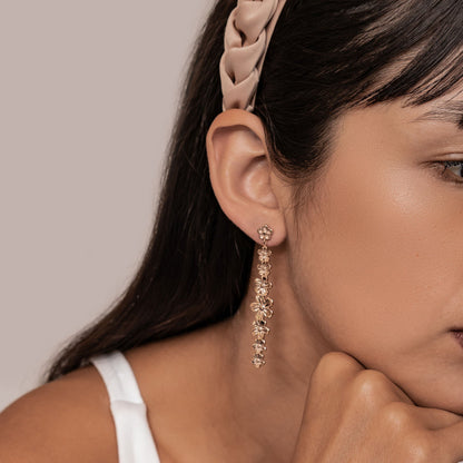 Daisy Cascade Drop Earrings Waterproof