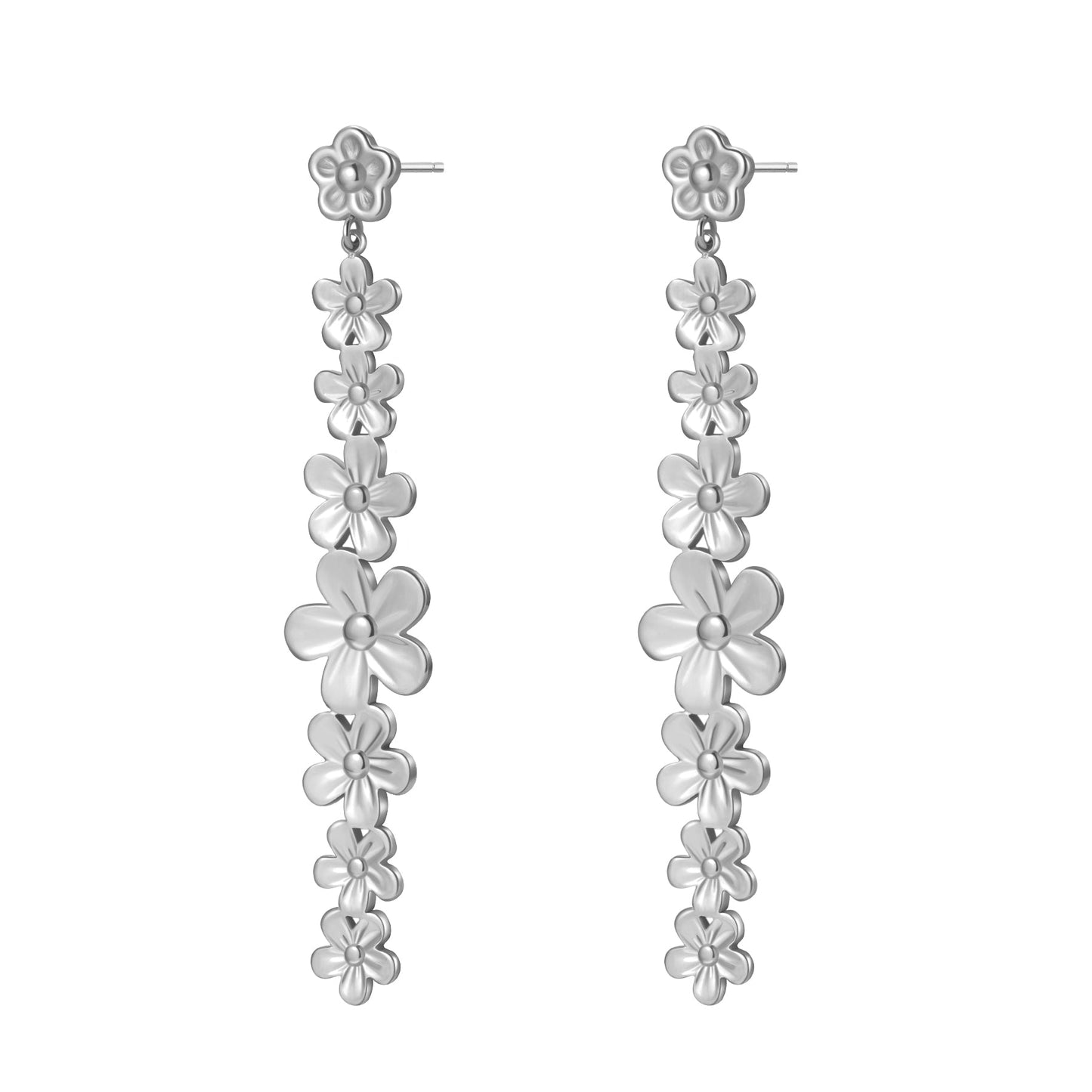 Daisy Cascade Drop Earrings Waterproof