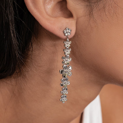 Daisy Cascade Drop Earrings Waterproof