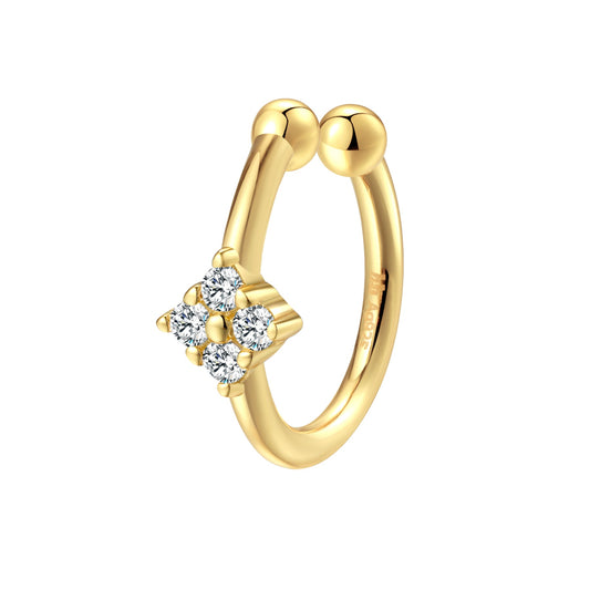 Daisy Ear Cuff Sterling Silver