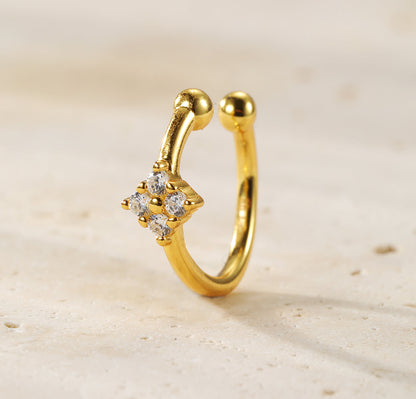 Daisy Ear Cuff Sterling Silver