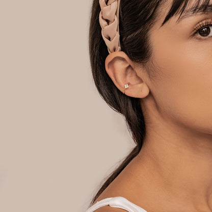 Daisy Ear Cuff Sterling Silver