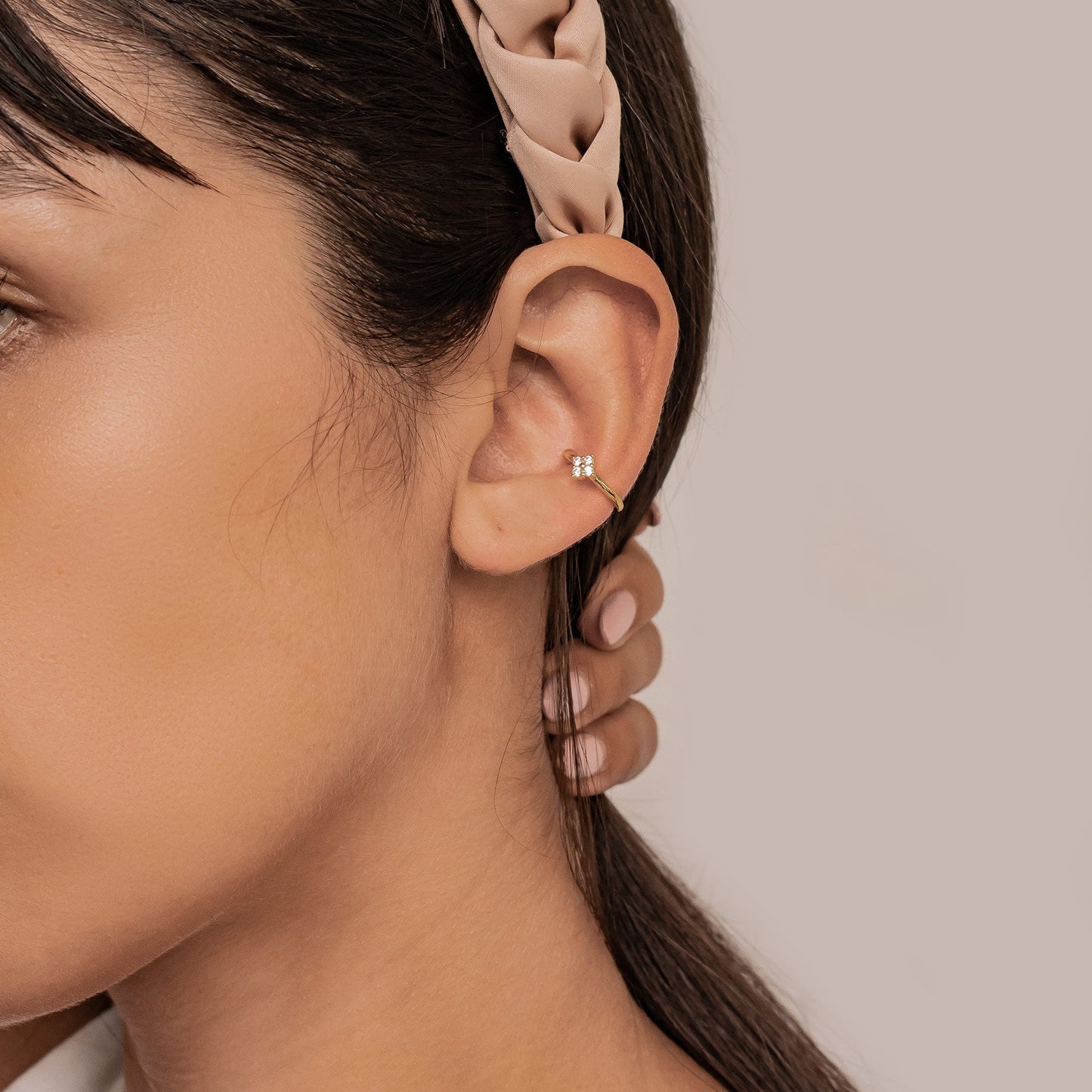 Daisy Ear Cuff Sterling Silver