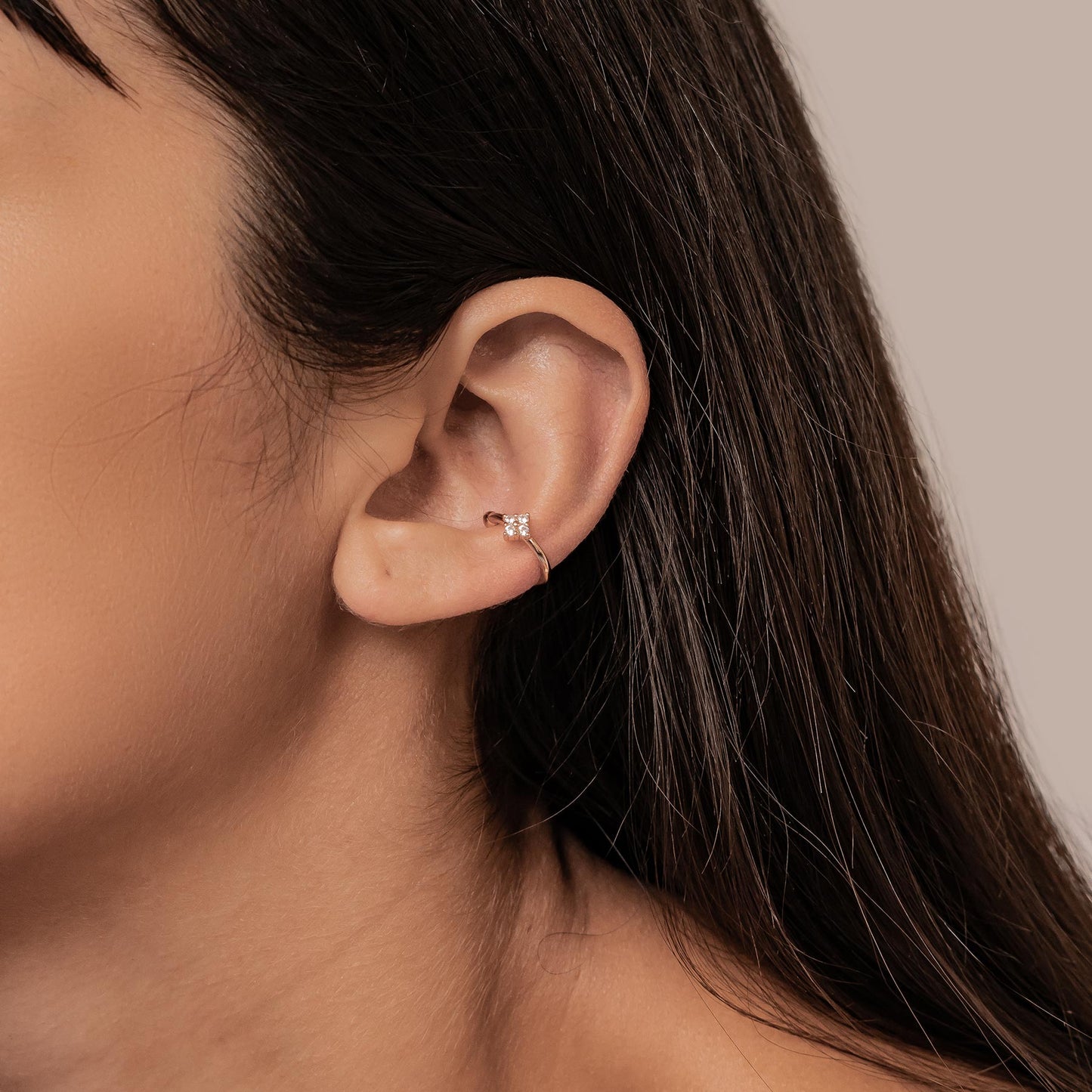 Daisy Ear Cuff Sterling Silver