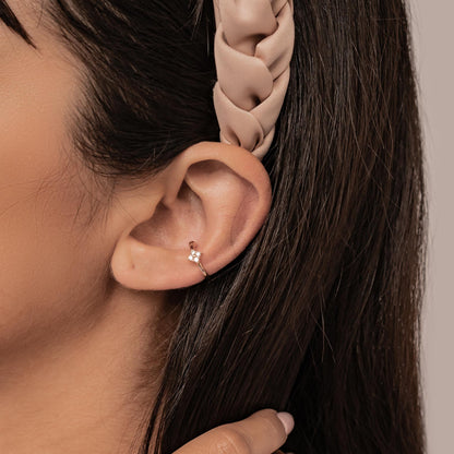 Daisy Ear Cuff Sterling Silver