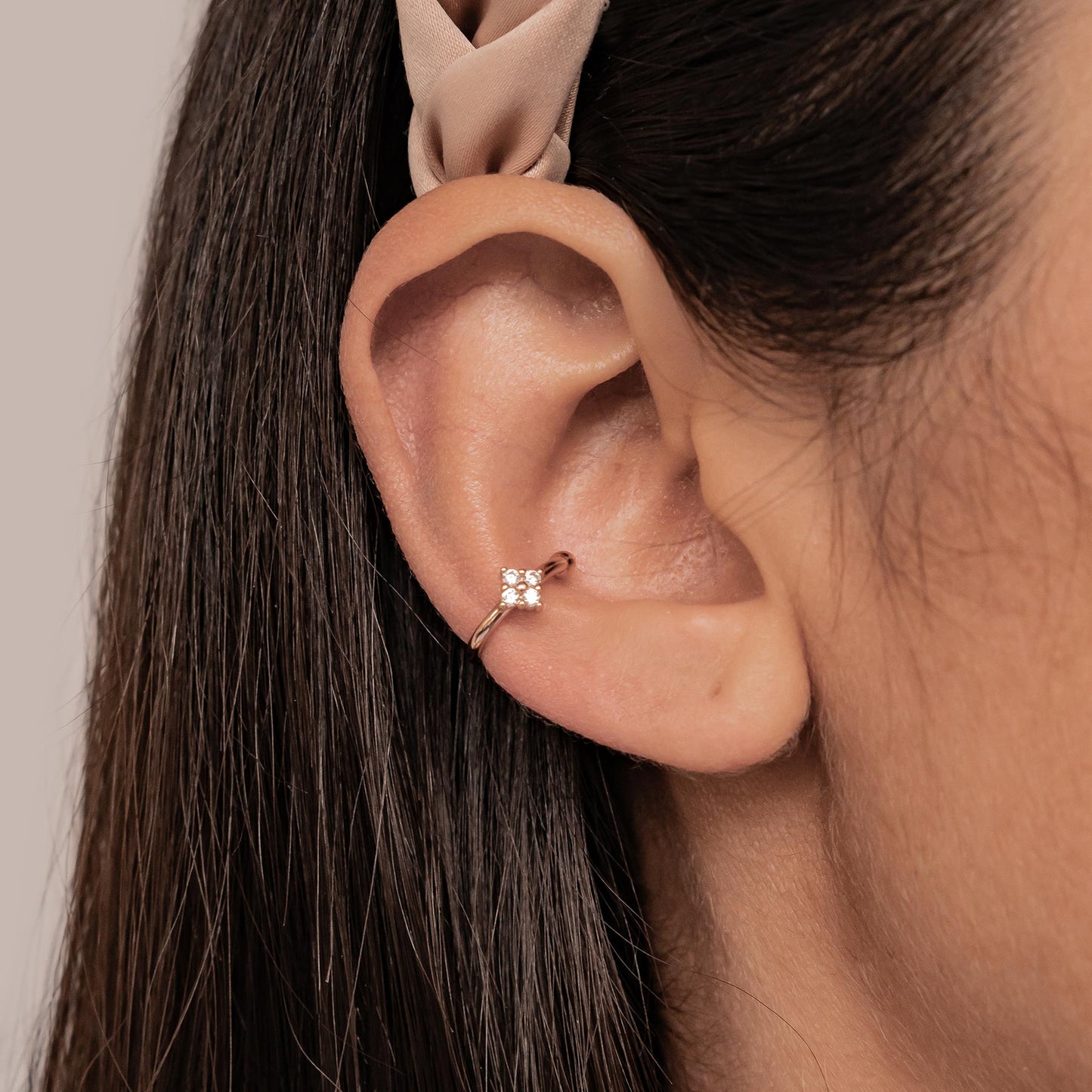 Daisy Ear Cuff Sterling Silver