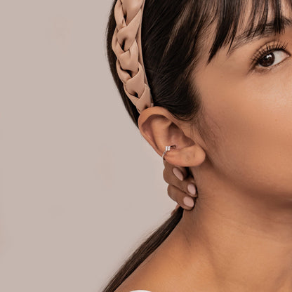 Daisy Ear Cuff Sterling Silver