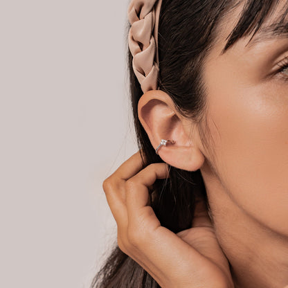 Daisy Ear Cuff Sterling Silver