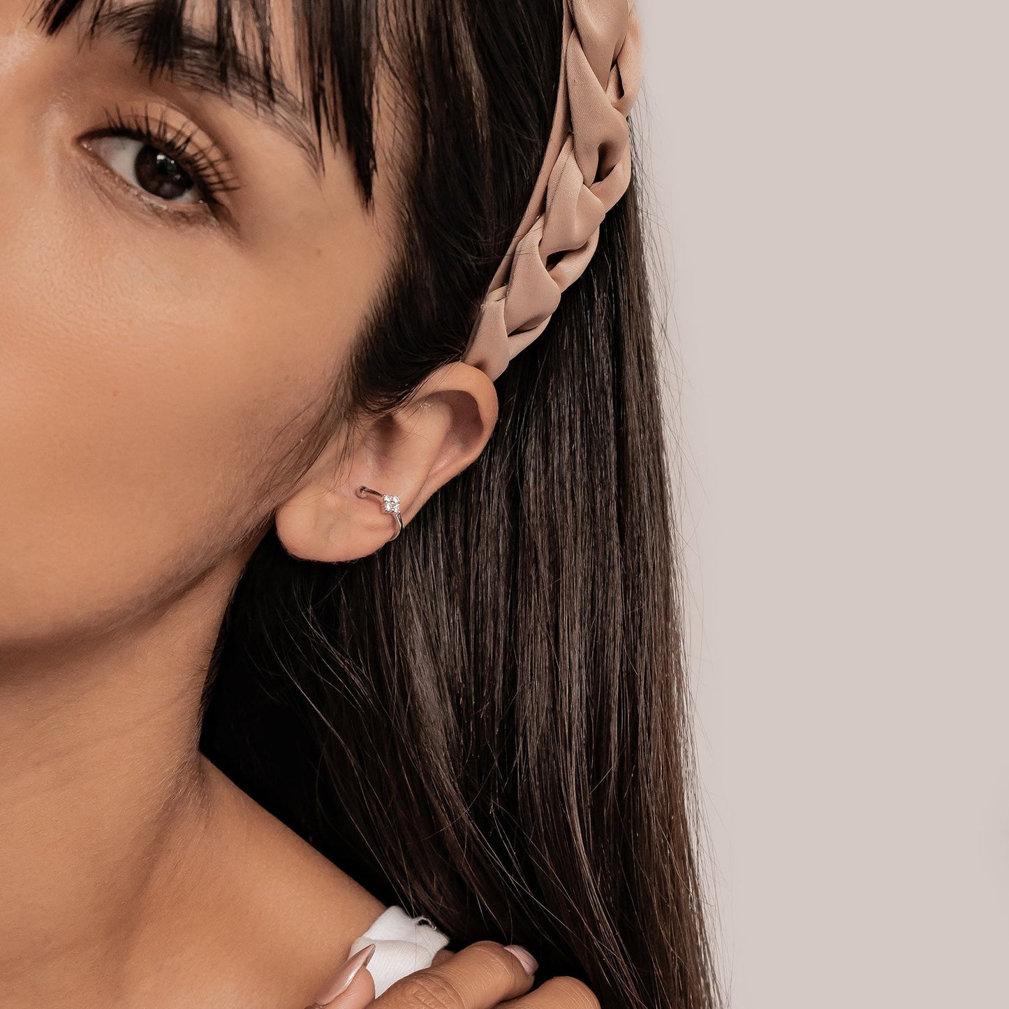 Daisy Ear Cuff Sterling Silver