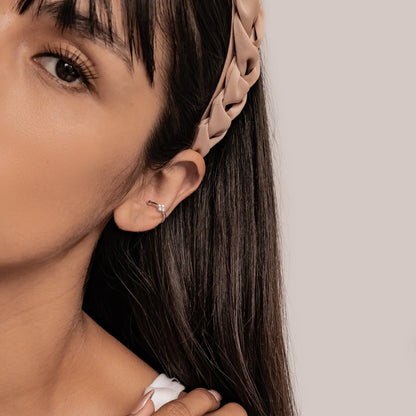 Daisy Ear Cuff Sterling Silver