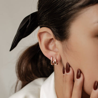 Dome Hoop Earring Sets