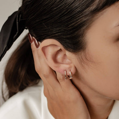 Dome Hoop Earring Sets