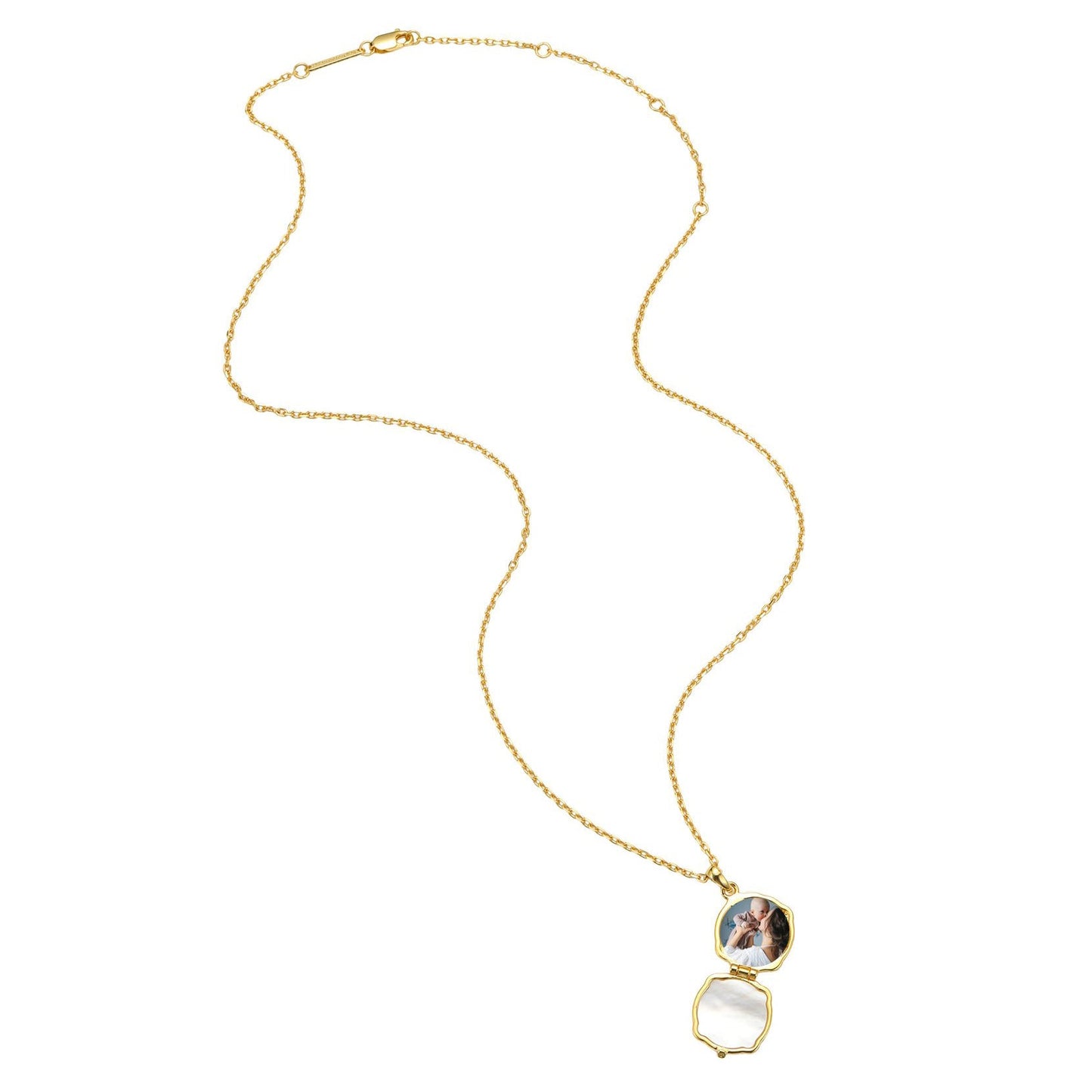 Dove & Olive Branch Locket Necklace Sterling Silver