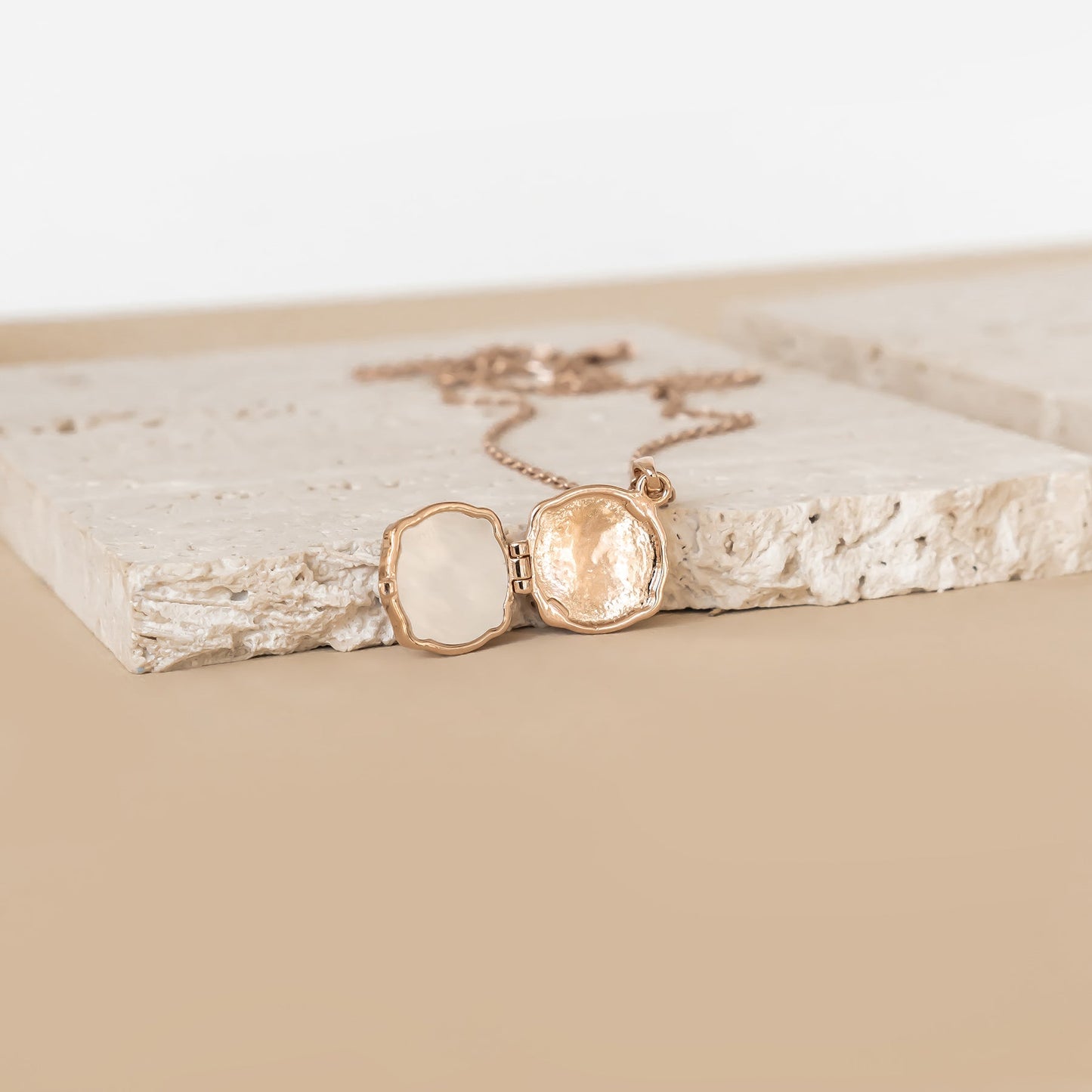 Dove & Olive Branch Locket Necklace Sterling Silver