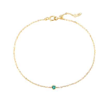 Evergreen Soul 14K Gold Emerald Bracelet