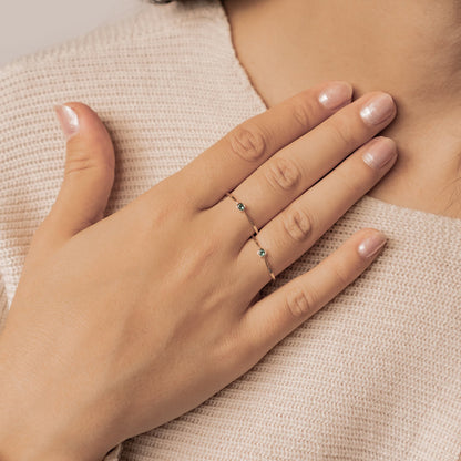 Evergreen Soul 14K Gold Emerald Ring