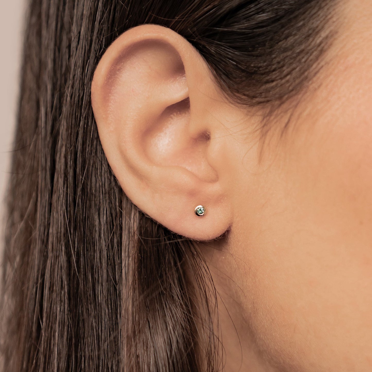 Evergreen Soul 14K Gold Emerald Stud Earrings