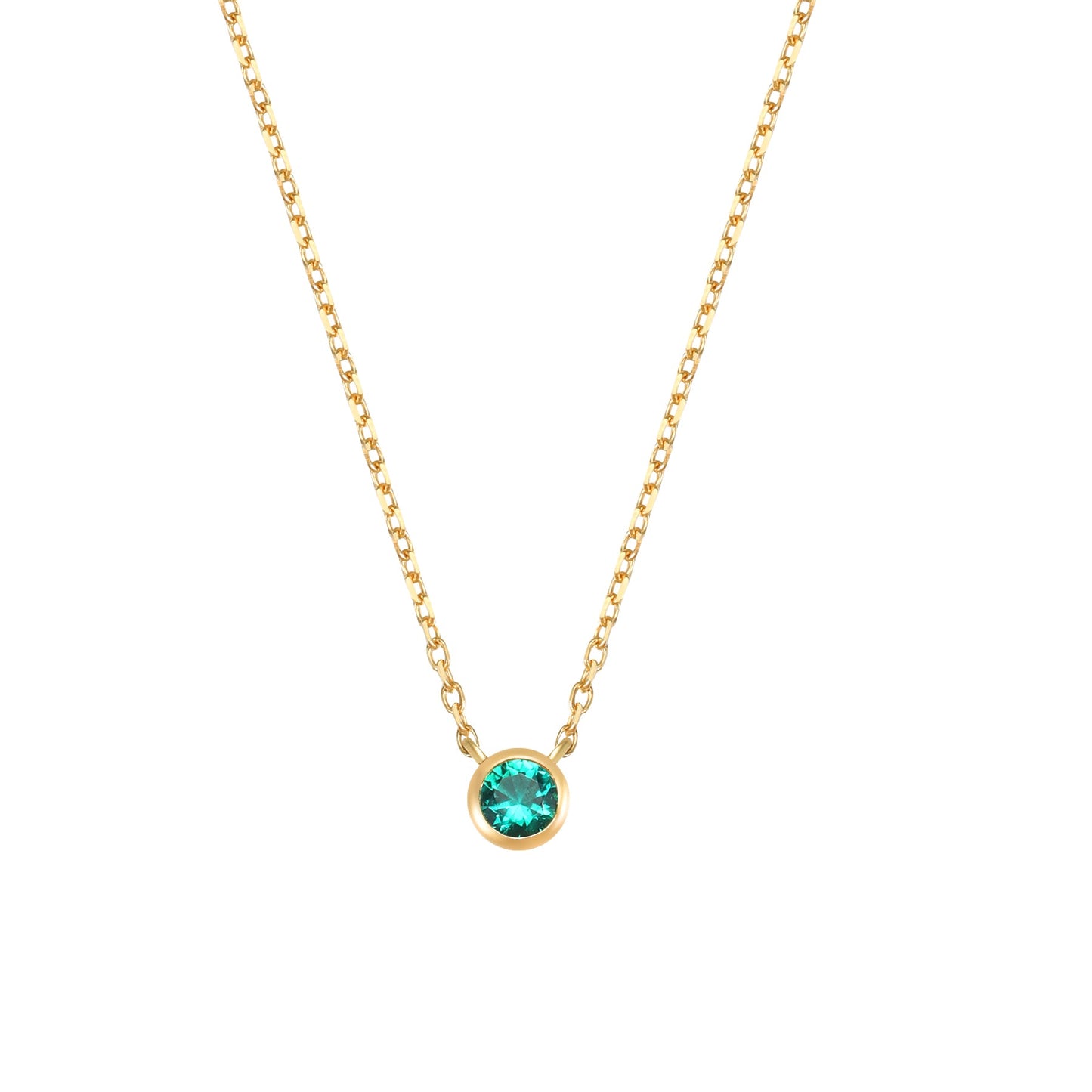 Evergreen Soul 14K Gold Emerald Necklace
