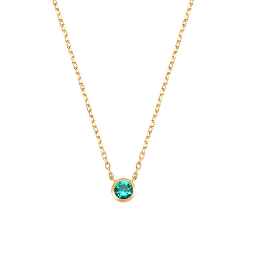Evergreen Soul 14K Gold Emerald Necklace