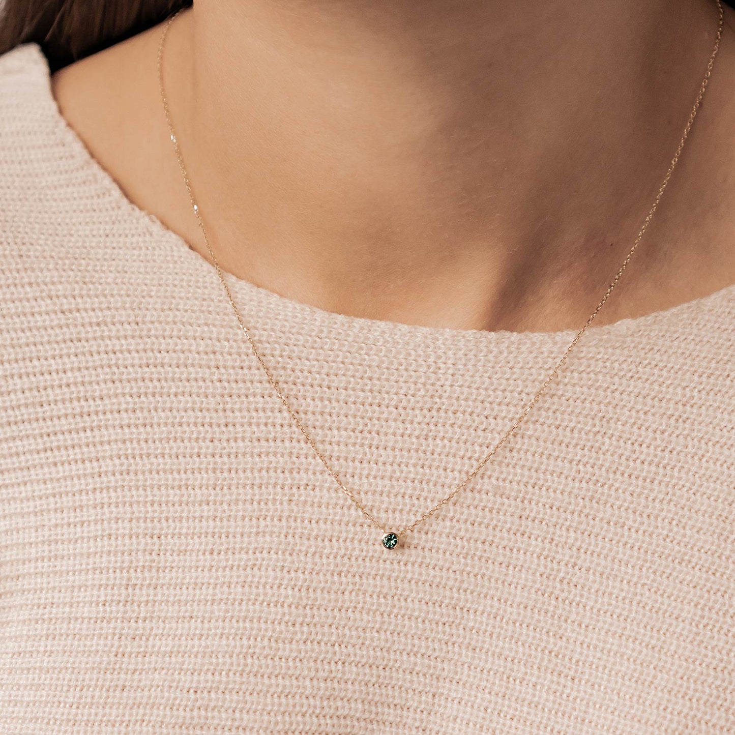 Evergreen Soul 14K Gold Emerald Necklace