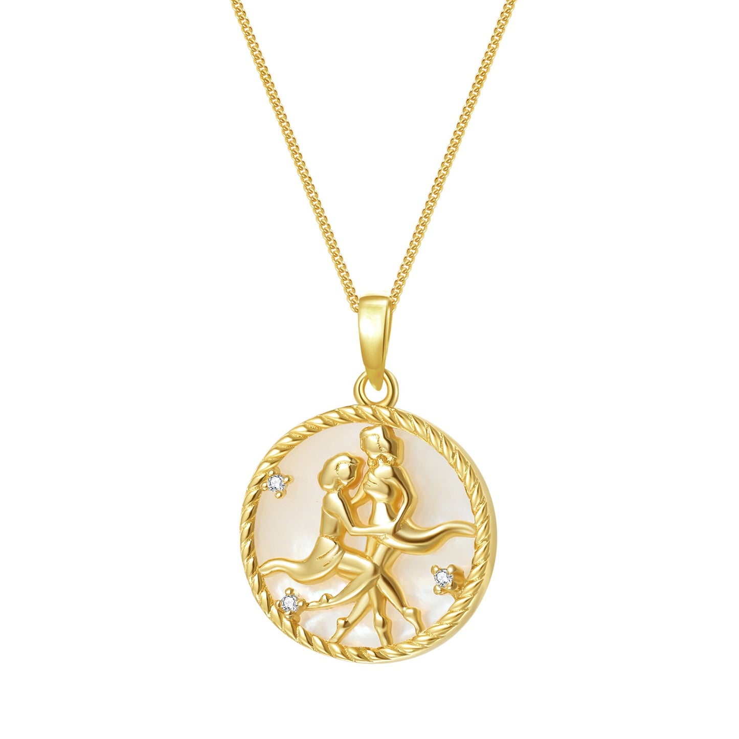 Gemini Zodiac Pendant Necklace