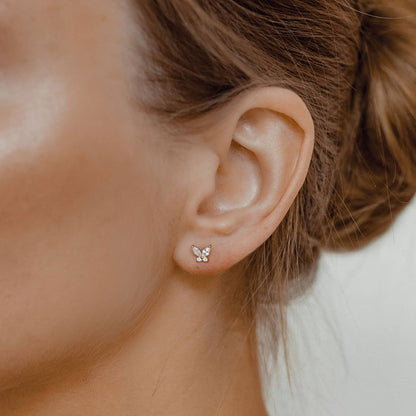 Gemstone Butterfly Jewelry Set Sterling Silver