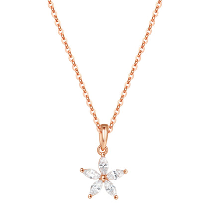 Gemstone Daisy Chain Necklace Sterling Silver Gold