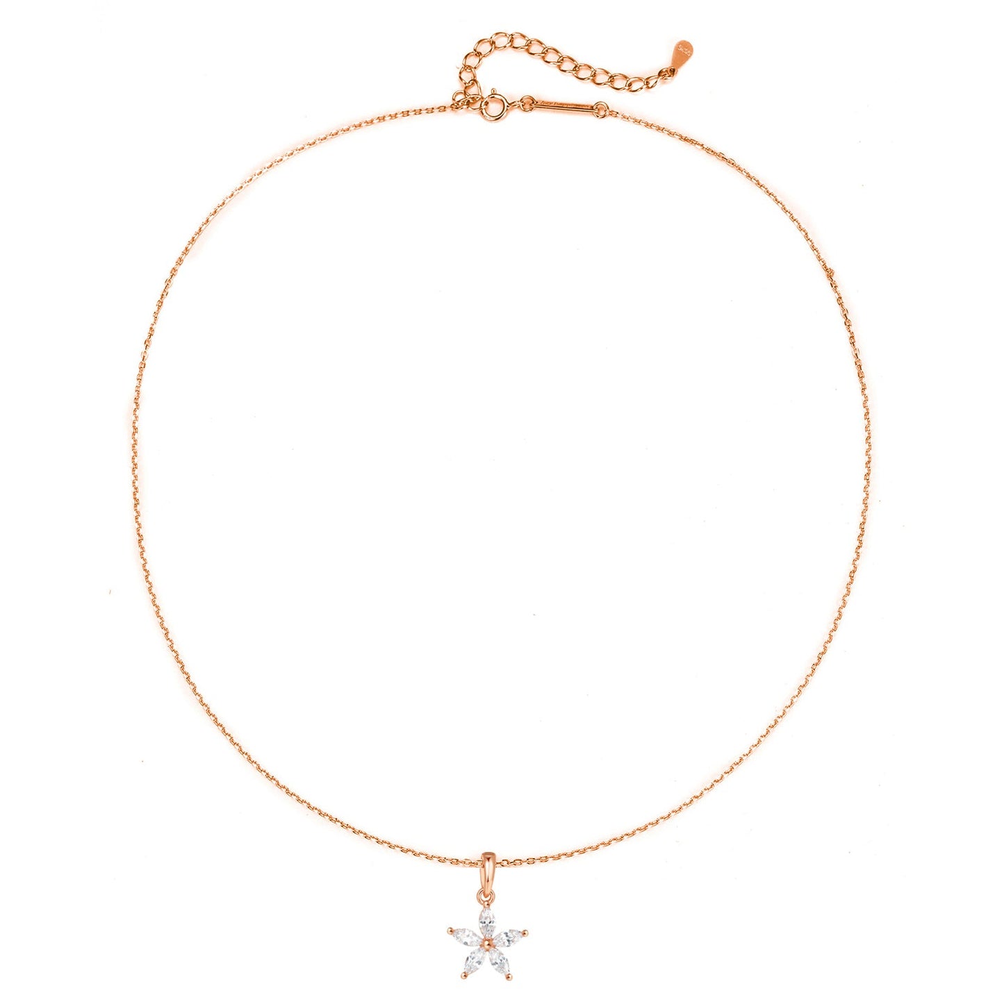 Gemstone Daisy Chain Necklace Sterling Silver Gold