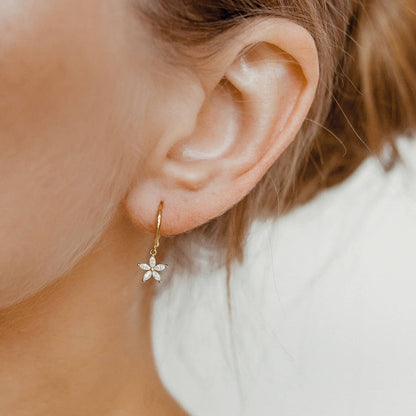 Gemstone Daisy Jewelry Set Sterling Silver