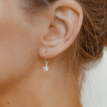 Gemstone Daisy Jewelry Set Sterling Silver