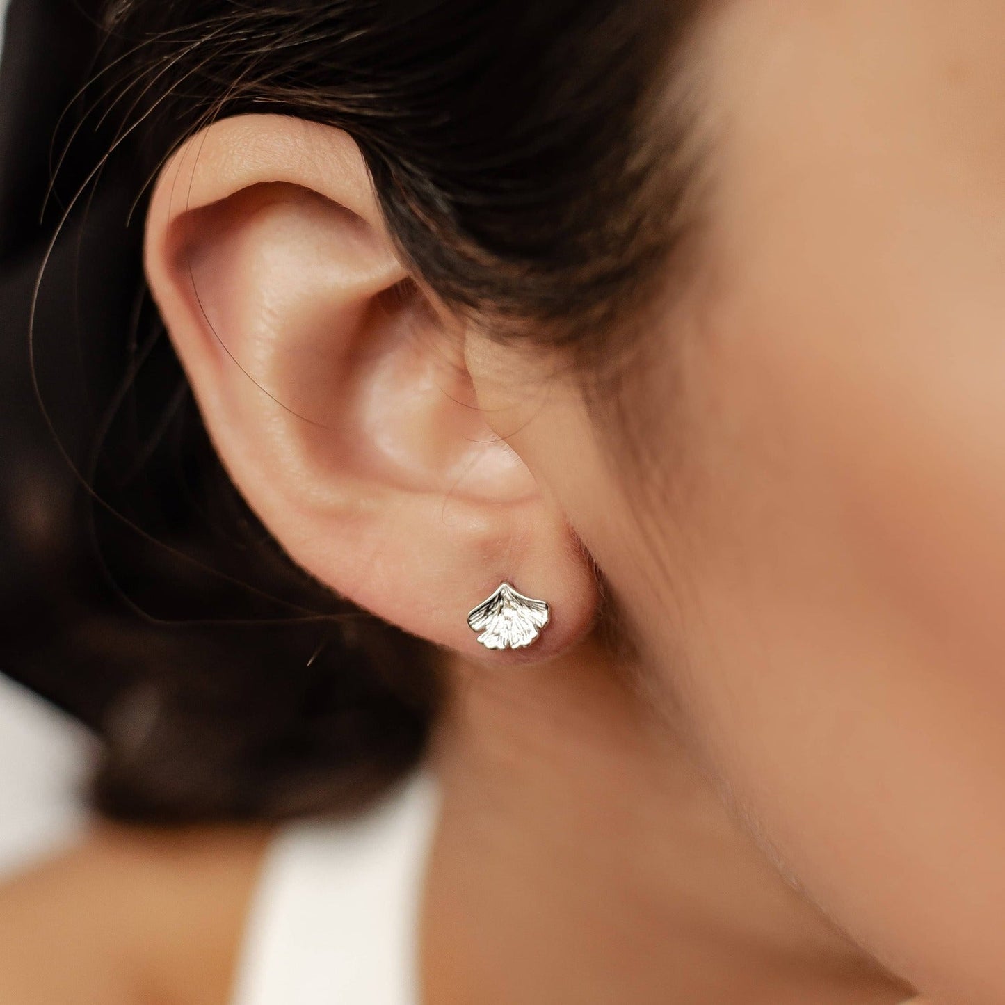 Ginkgo Leaf Jewelry Set Sterling Silver