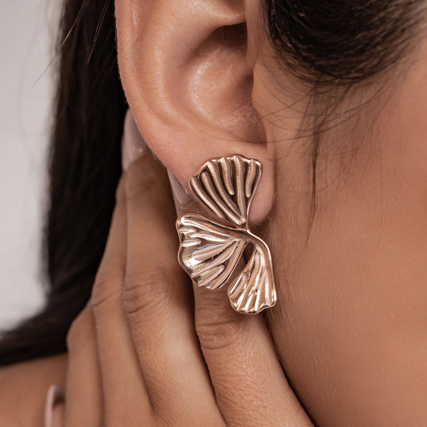 Ginkgo Leaf Statement Earrings Waterproof