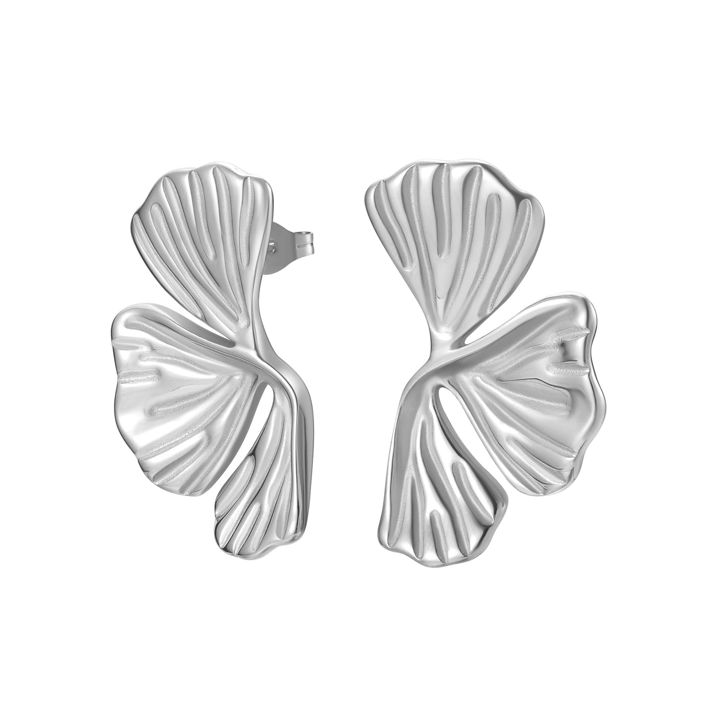 Ginkgo Leaf Statement Earrings Waterproof