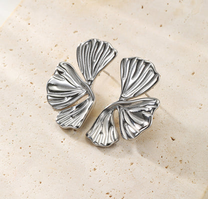 Ginkgo Leaf Statement Earrings Waterproof