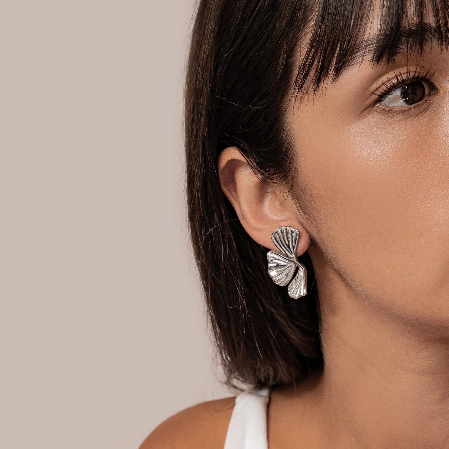 Ginkgo Leaf Statement Earrings Waterproof