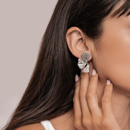 Ginkgo Leaf Statement Earrings Waterproof