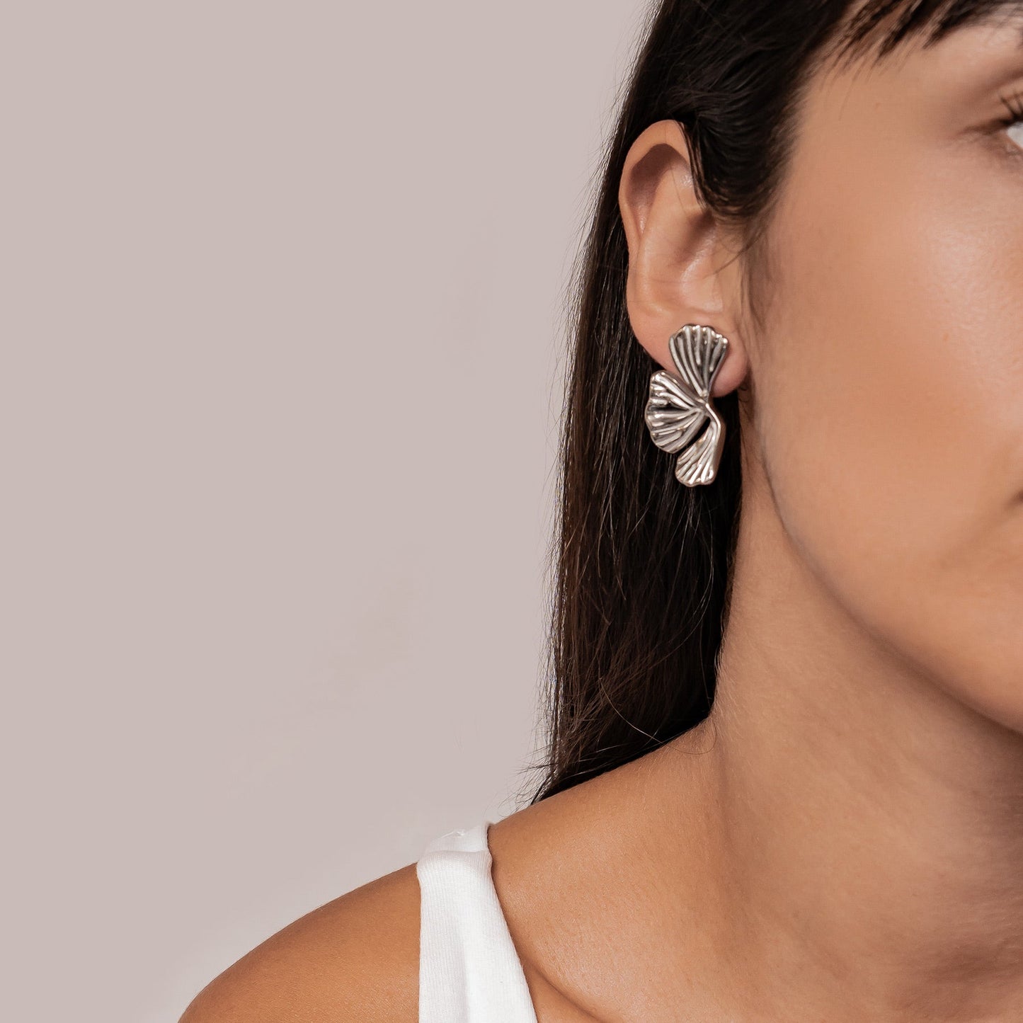 Ginkgo Leaf Statement Earrings Waterproof