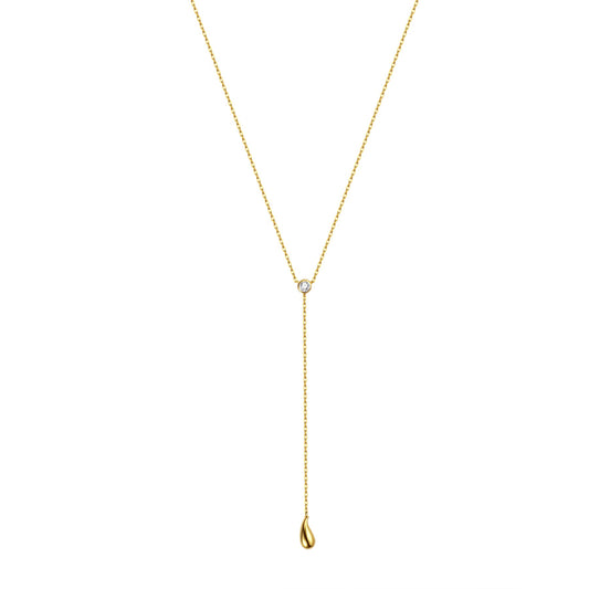 Golden Drop Necklace 14K