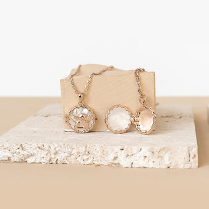 Guardian Angel Locket Necklace Sterling Silver