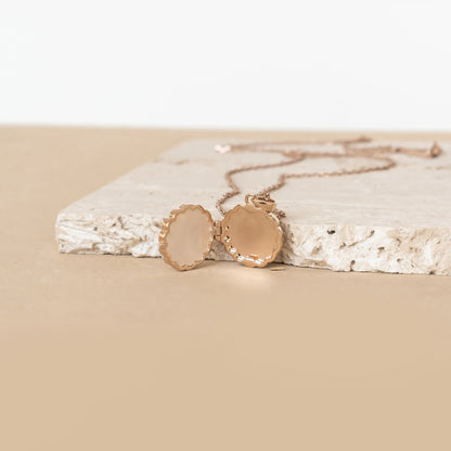 Guardian Angel Locket Necklace Sterling Silver