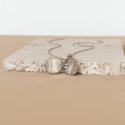 Guardian Angel Locket Necklace Sterling Silver