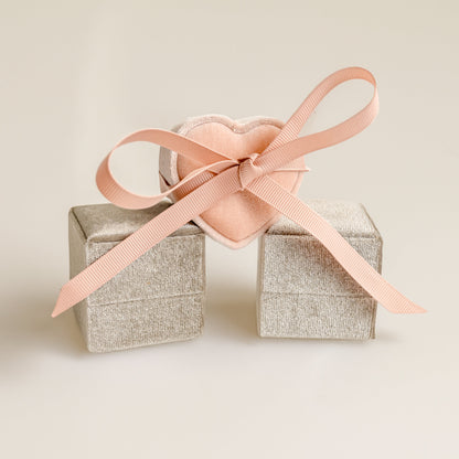 Hey Happiness Velvet Ring and Earrings Box