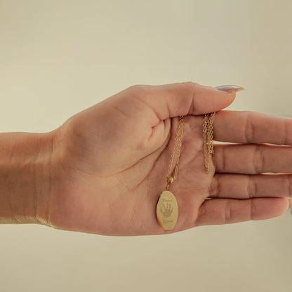 Hand and FootPrint Necklace