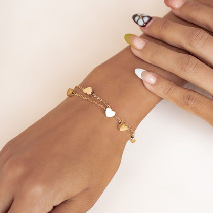 Heart Delicate Bracelet Gold